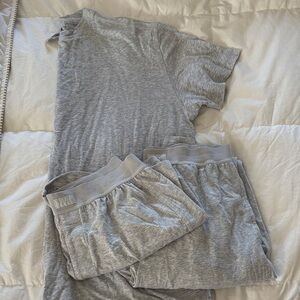SKIMS Heather Gray Lounge Set